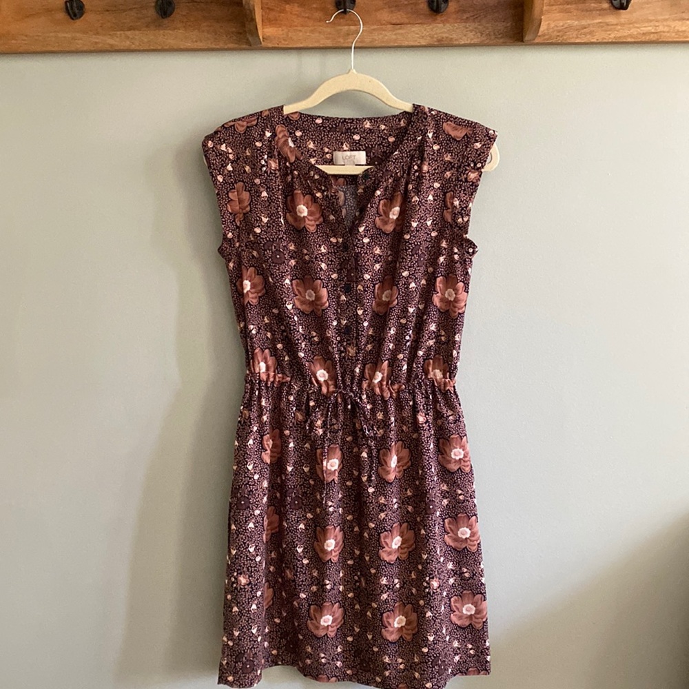 Loft floral dress size XS